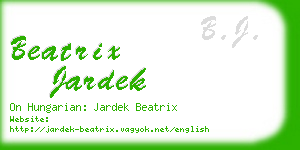 beatrix jardek business card